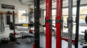 Comprehensive guide showing how a dip attachment for power rack fits 2x2, 2x3, and 3x3 uprights for Canadian fitness brands.