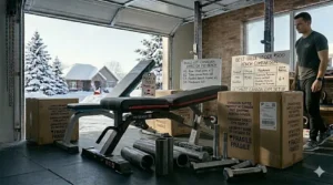 Versatile weight bench under $500 featuring assembly instructions in English and French for Canadian consumers.