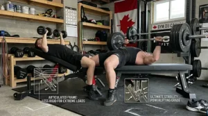 Heavy-duty flat weight bench vs adjustable bench stability for powerlifting and high-capacity bench presses.