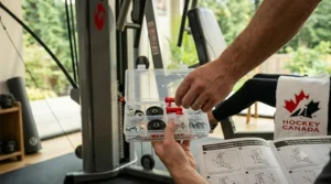 Step-by-step assembly guide for the all-in-one home gym machine.