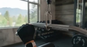 Durable steel lat pulldown bar attachment for strength training