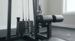 Comfortable adjustable knee pads for lat pulldown stability