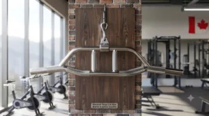 Neutral grip lat pulldown bar featuring parallel handles to reduce wrist strain during heavy pull workouts.